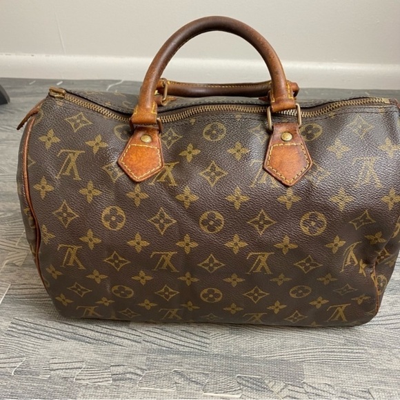 LOUIS VUITTON Monogram Speedy 30 Vintage Coated Canvas - Picture 4 of 17
